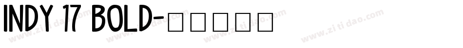 Indy 17 Bold字体转换